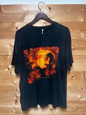 Vintage 2Pac 'This Is My Story' Resurrection Rap T-Shirt XL Black